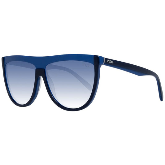 Emilio Pucci Blaue Plastik -Sonnenbrille