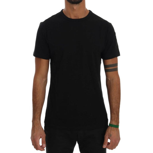 Daniele Alessandrini Schwarzes Baumwoll-T-Shirt