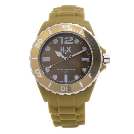 Haurex Braune Gummi Uhr