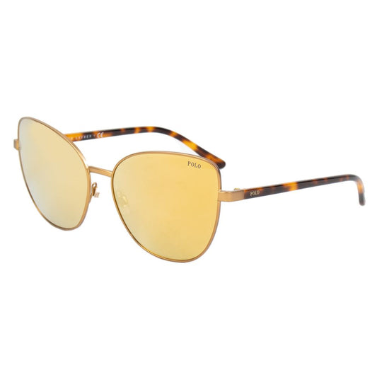 Polo Ralph Lauren Braune Metall -Sonnenbrille