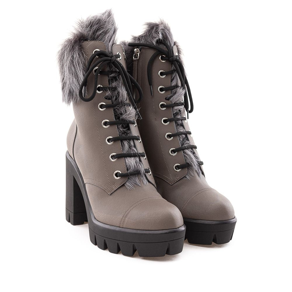 Giuseppe Zanotti Graues Öko -Leder Boot