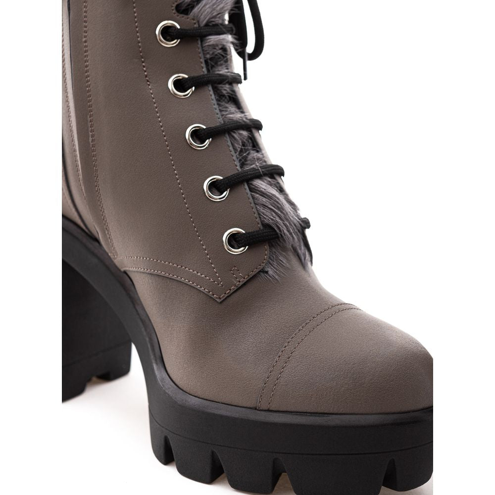 Giuseppe Zanotti Graues Öko -Leder Boot