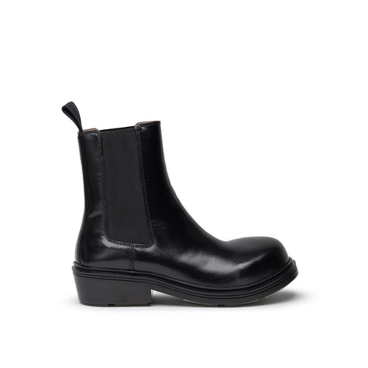 Bottega Veneta Schwarzes Leder Boot