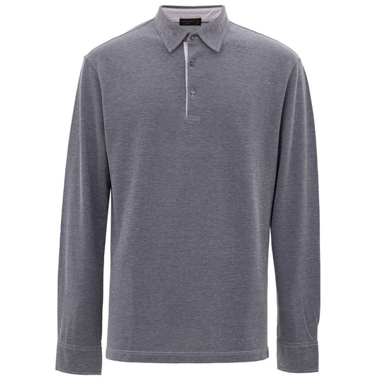 Corneliani Blaues Baumwollpolo -Hemd