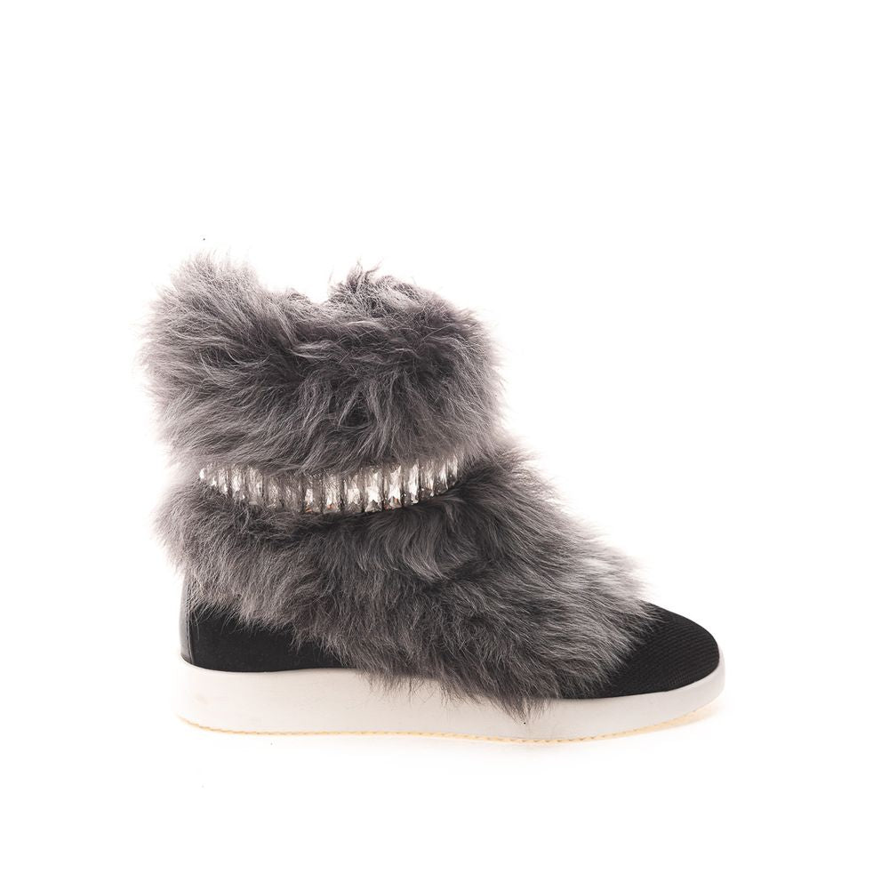Giuseppe Zanotti Schwarzes Neopren Sneaker