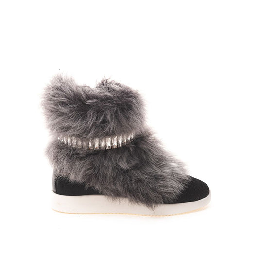 Giuseppe Zanotti Schwarzes Neopren Sneaker