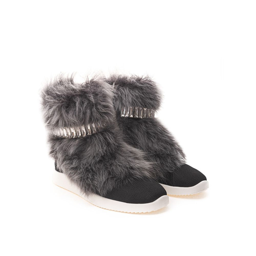 Giuseppe Zanotti Schwarzes Neopren Sneaker
