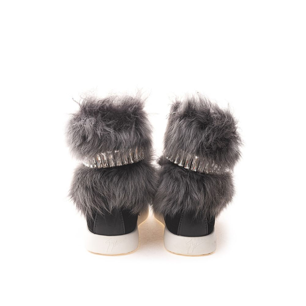 Giuseppe Zanotti Schwarzes Neopren Sneaker