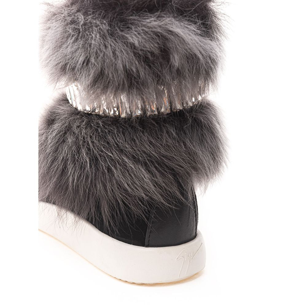 Giuseppe Zanotti Schwarzes Neopren Sneaker
