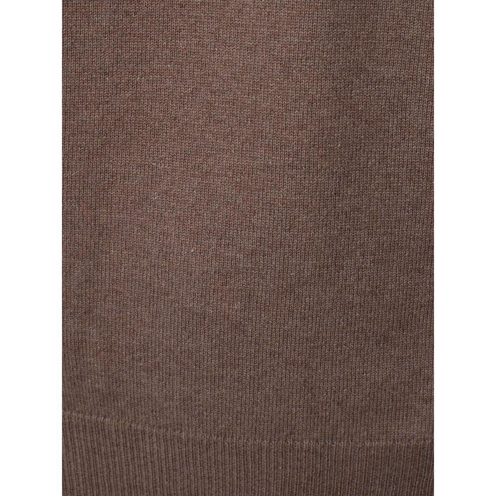 KANGRA Brauner Wollpullover