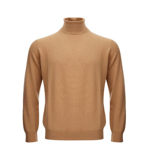 KANGRA Eleganter Wollbraunpullover für herren