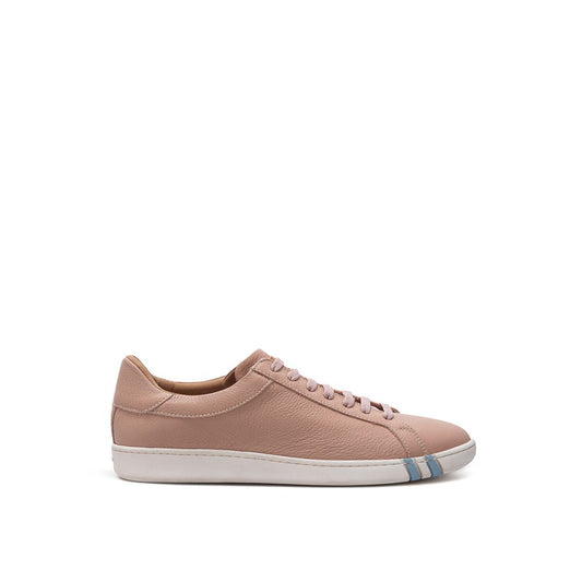 Bally Elegantes rosa Leder Sneakers
