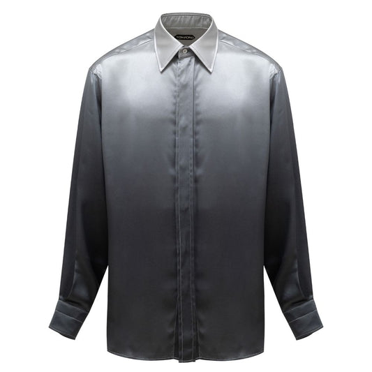 Tom Ford Chemise en soie grise