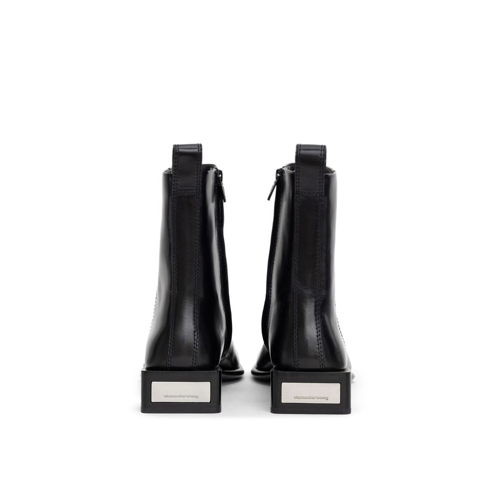 Alexander Wang Schwarzes Leder Boot