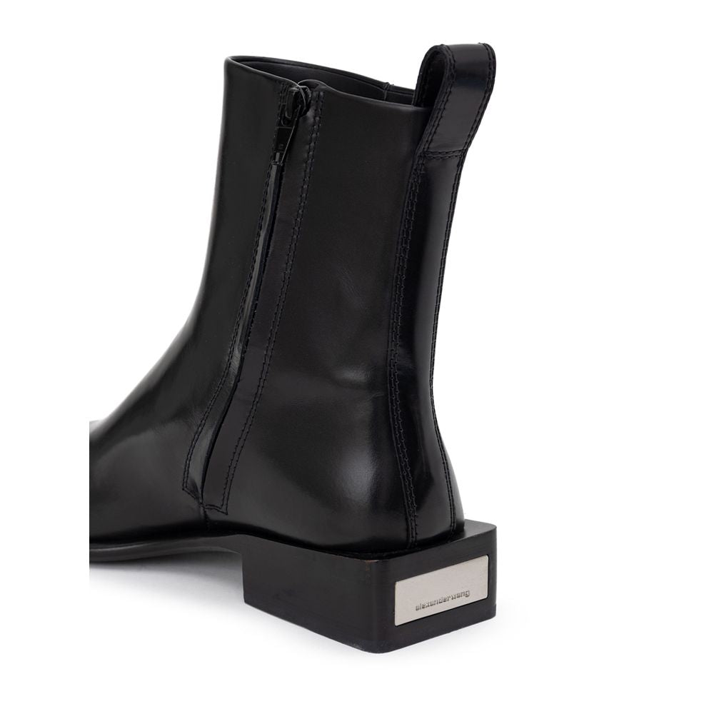 Alexander Wang Schwarzes Leder Boot