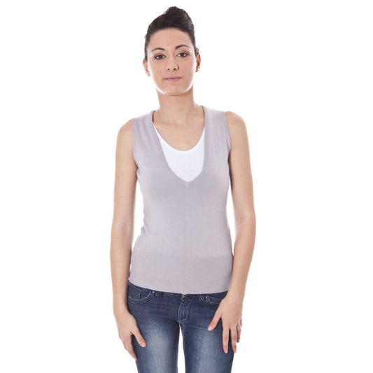 Datch Grauer Baumwollpullover