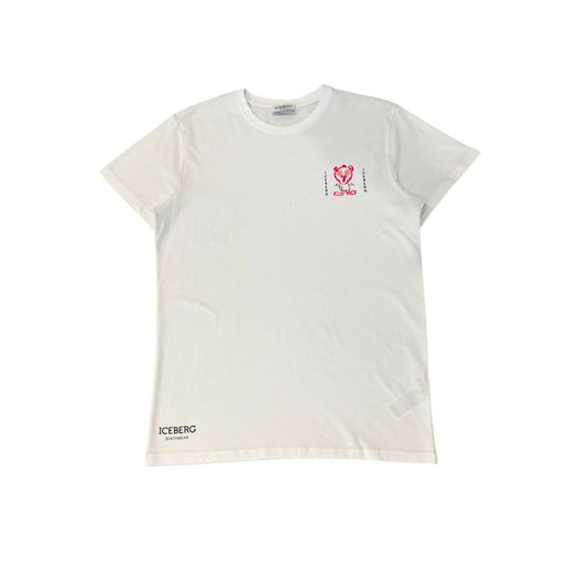 Iceberg Weiße Baumwolle herren T-Shirt