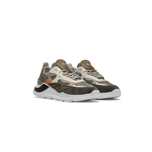D.A.T.E Graues Leder Sneaker