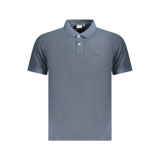 Pepe Jeans Blaues Baumwollpolo -Hemd