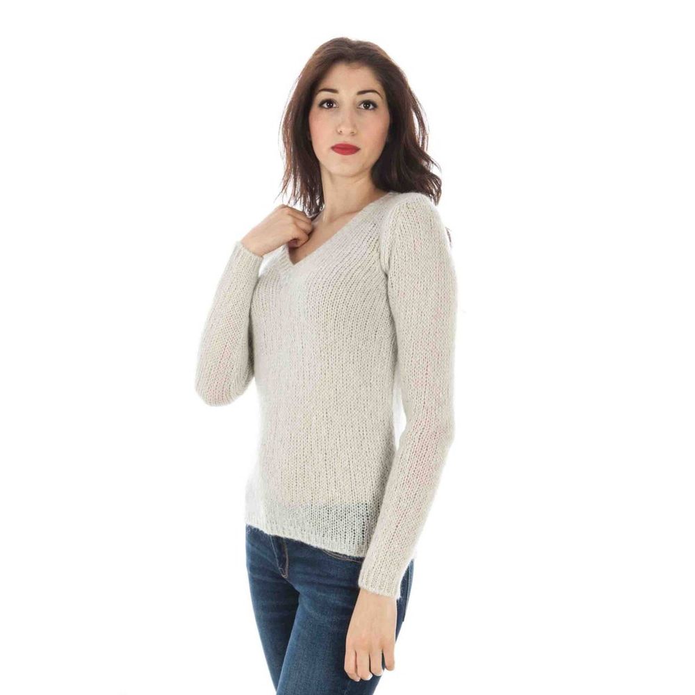 Fred Perry Weißer Wollpullover