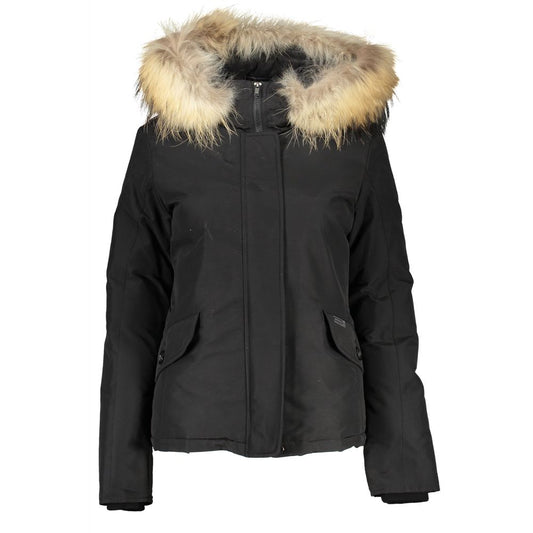 Woolrich Schwarze Baumwolljacken & Mantel