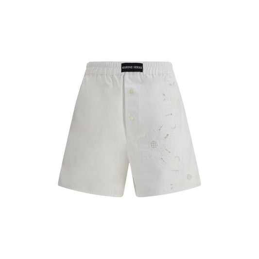 Marine Serre Leinenshorts