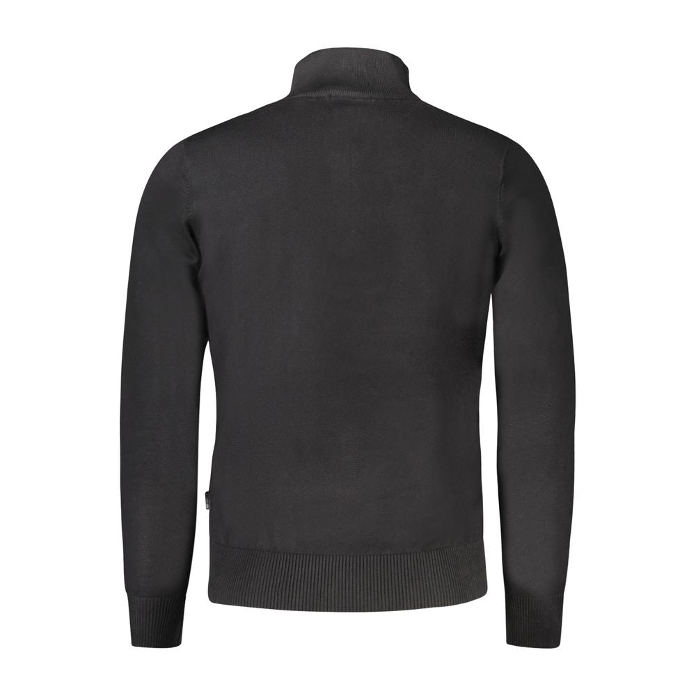 Coveri Moving Schwarzes Viskose herren Pullover