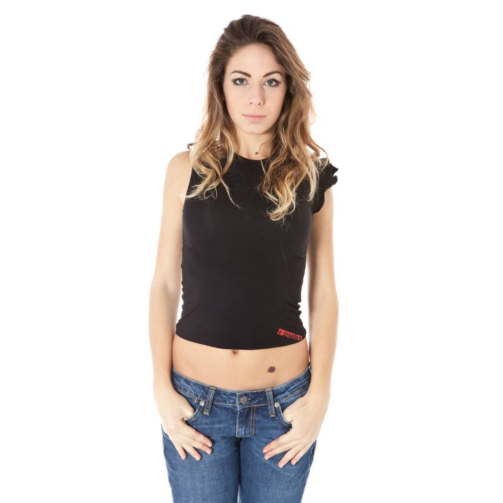 Zuelements Schwarzer Lycra damen T-Shirt