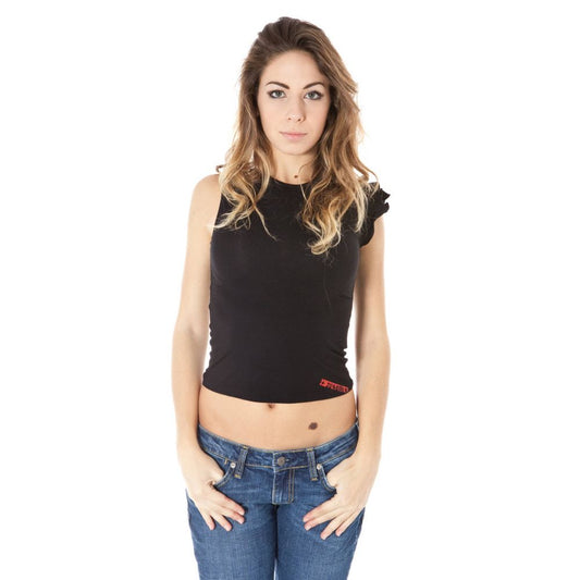 Zuelements Schwarzer Lycra damen T-Shirt
