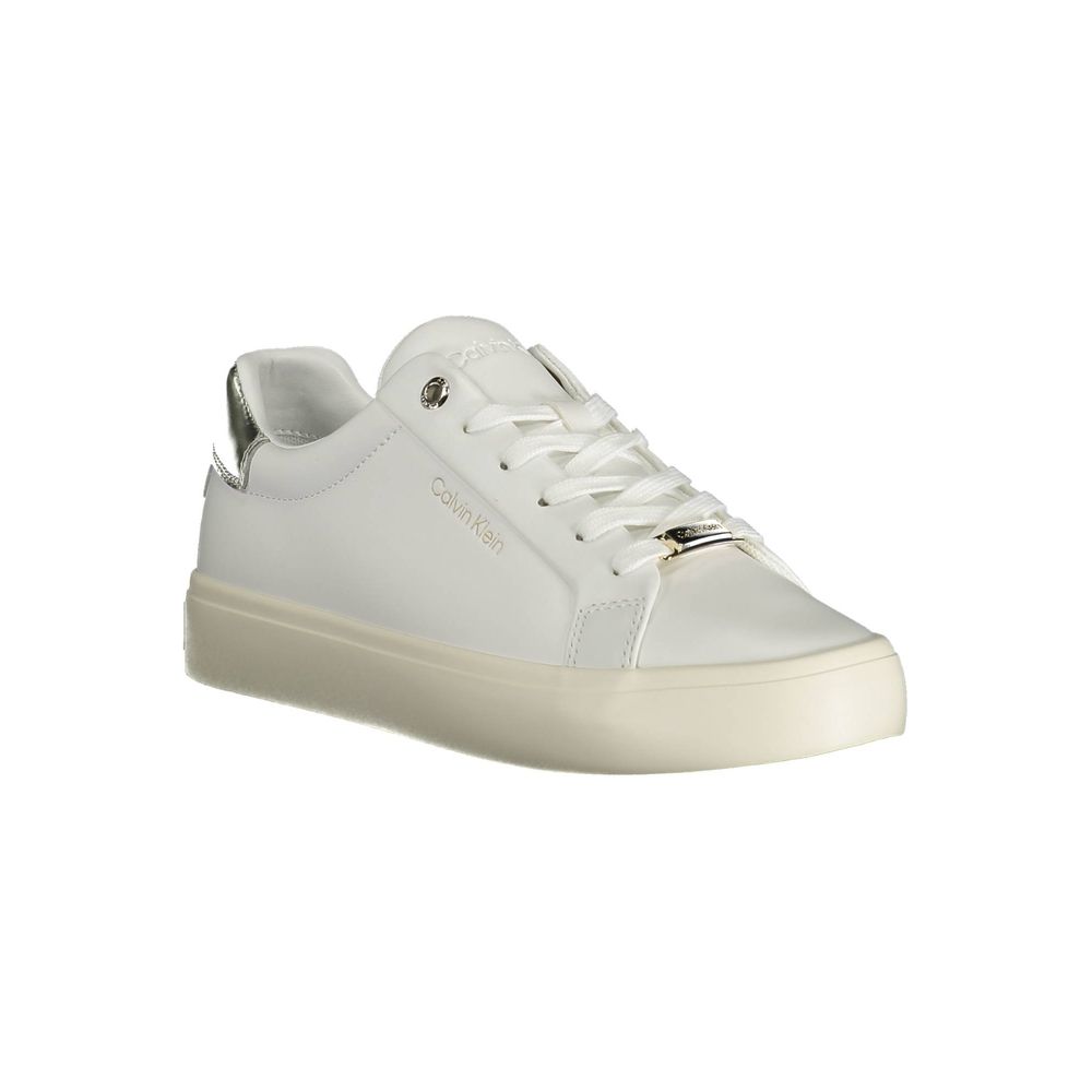 Calvin Klein Wit leer dames Sneaker