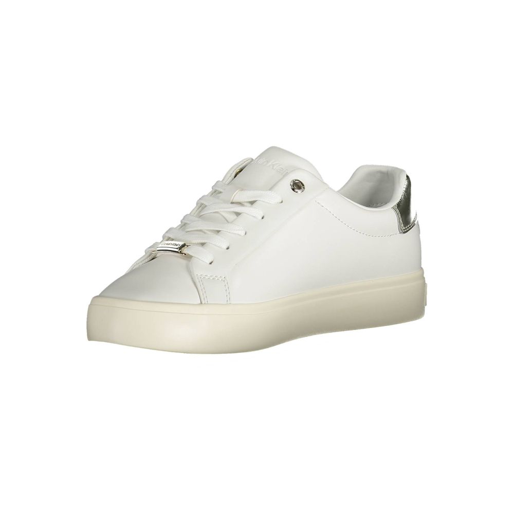 Calvin Klein Wit leer dames Sneaker