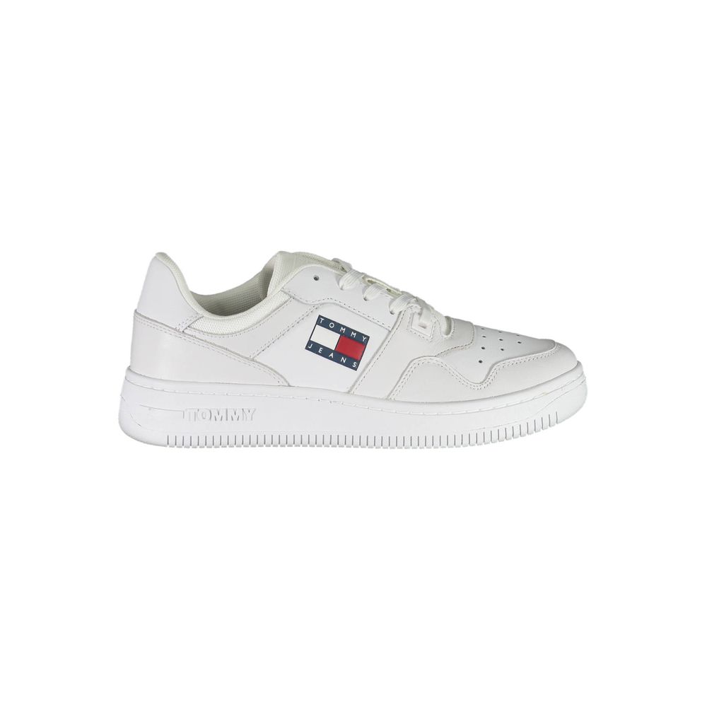 Tommy Hilfiger Wit gerecycled polyester dames Sneaker
