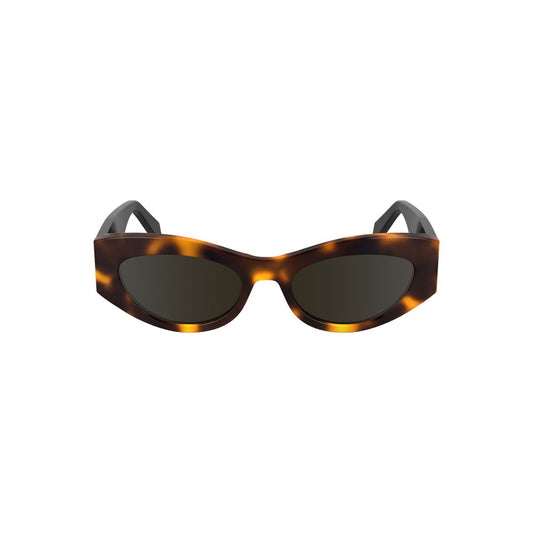 Calvin Klein Braunes Acetat damen Sonnenbrille