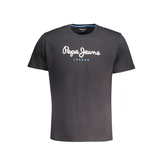 Pepe Jeans Schwarzes Baumwoll-T-Shirt