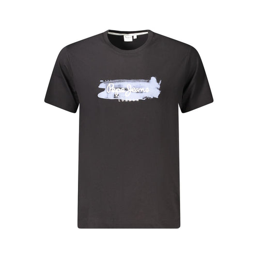 Pepe Jeans Schwarze Baumwolle herren T-Shirt