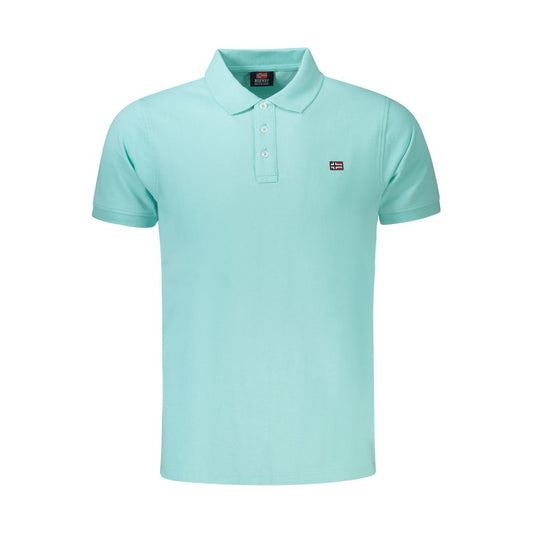 Norway 1963 Lichtblauw katoen heren Poloshirt