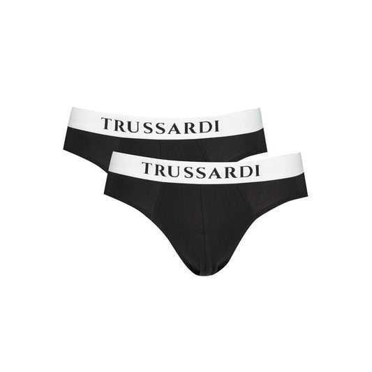 Trussardi Schwarze Baumwolle herren Unterwäschepaket