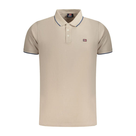 Norway 1963 Beige Baumwolle herren Poloshirt
