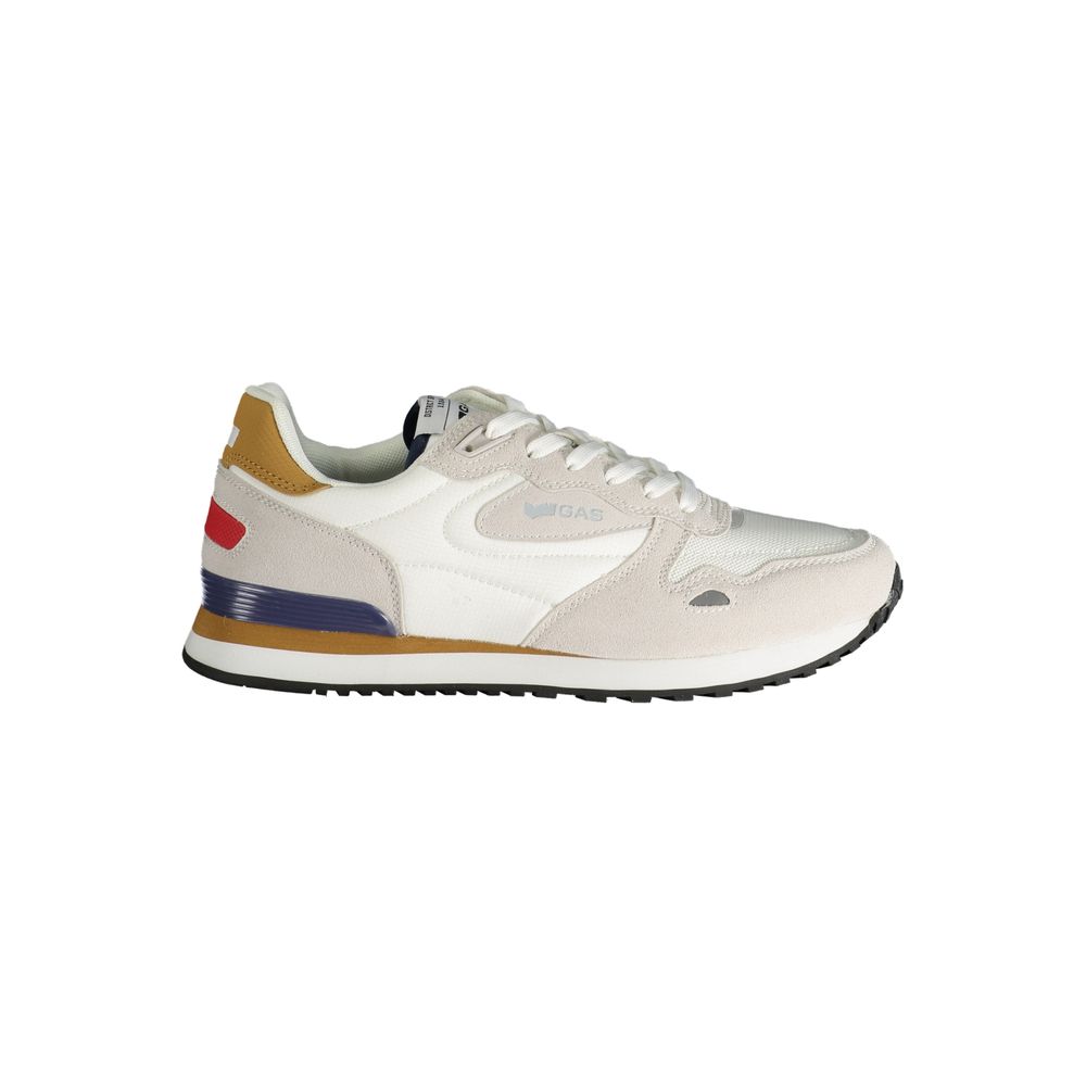 Gas Polyester blanc homme Sneaker