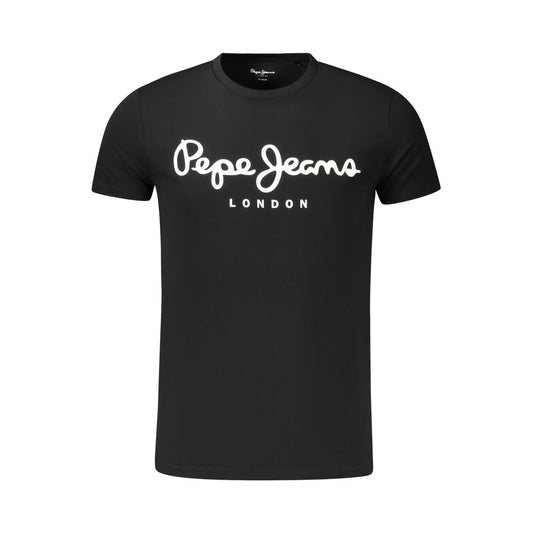 Pepe Jeans Schwarze Baumwolle herren T-Shirt