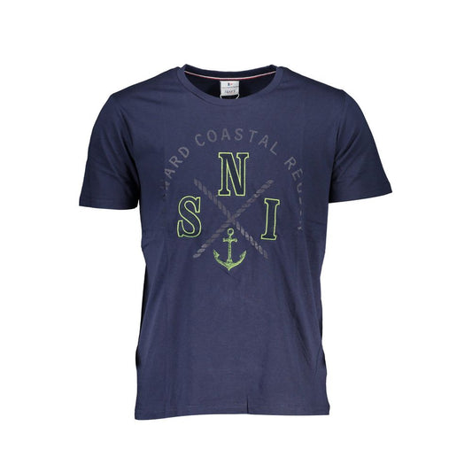 Scuola Nautica Blaues Baumwollt-Shirt