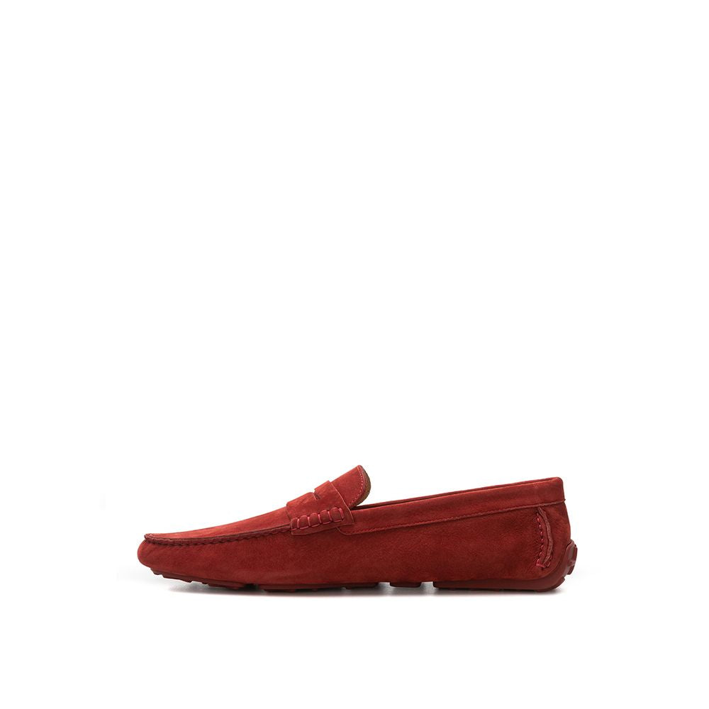 Bally Bordeaux Leder Moccassin