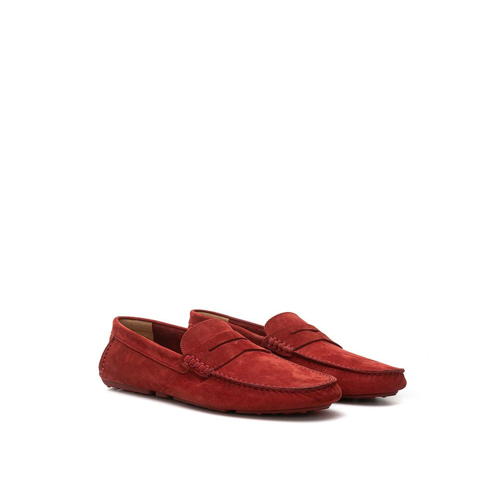 Bally Bordeaux Leder Moccassin