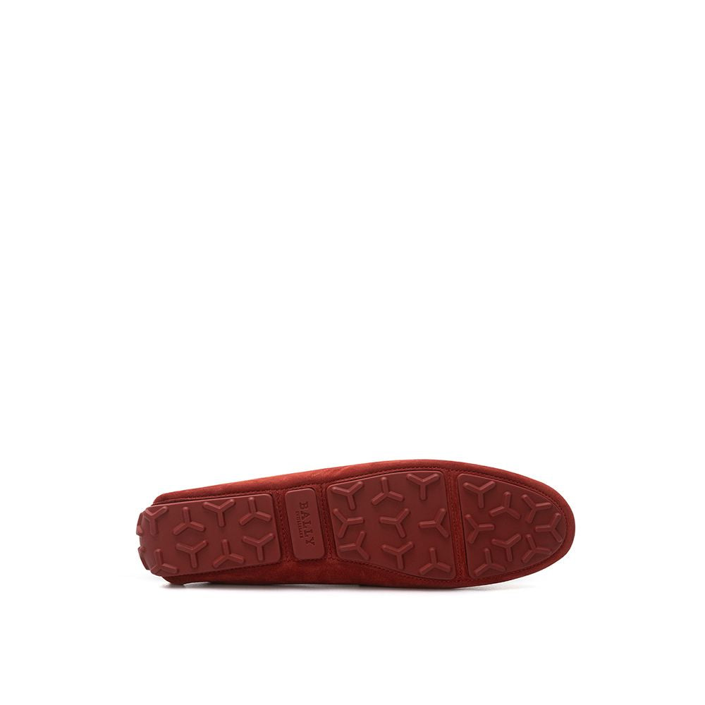 Bally Bordeaux Leder Moccassin