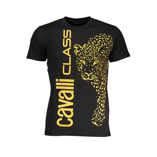 Cavalli Class Zwart katoenen t-shirt