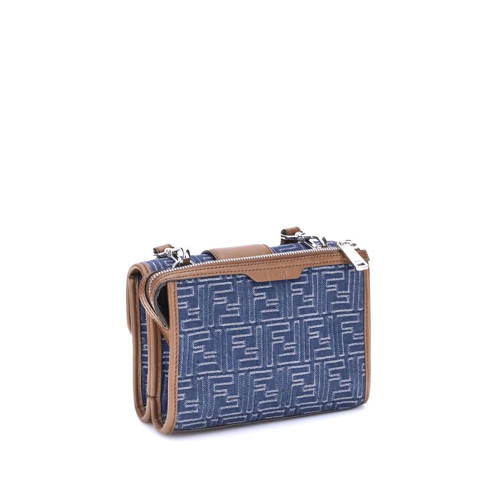 Fendi Baguette denim Umhängetasche