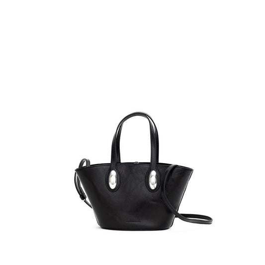 Alexander Wang Schwarze Leder -Umhängetasche