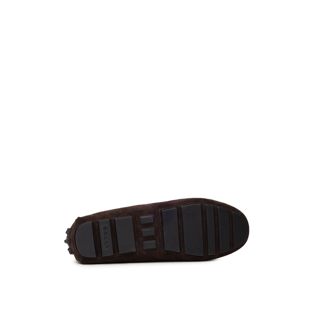 Bally Braunes Leder -Mokcassin
