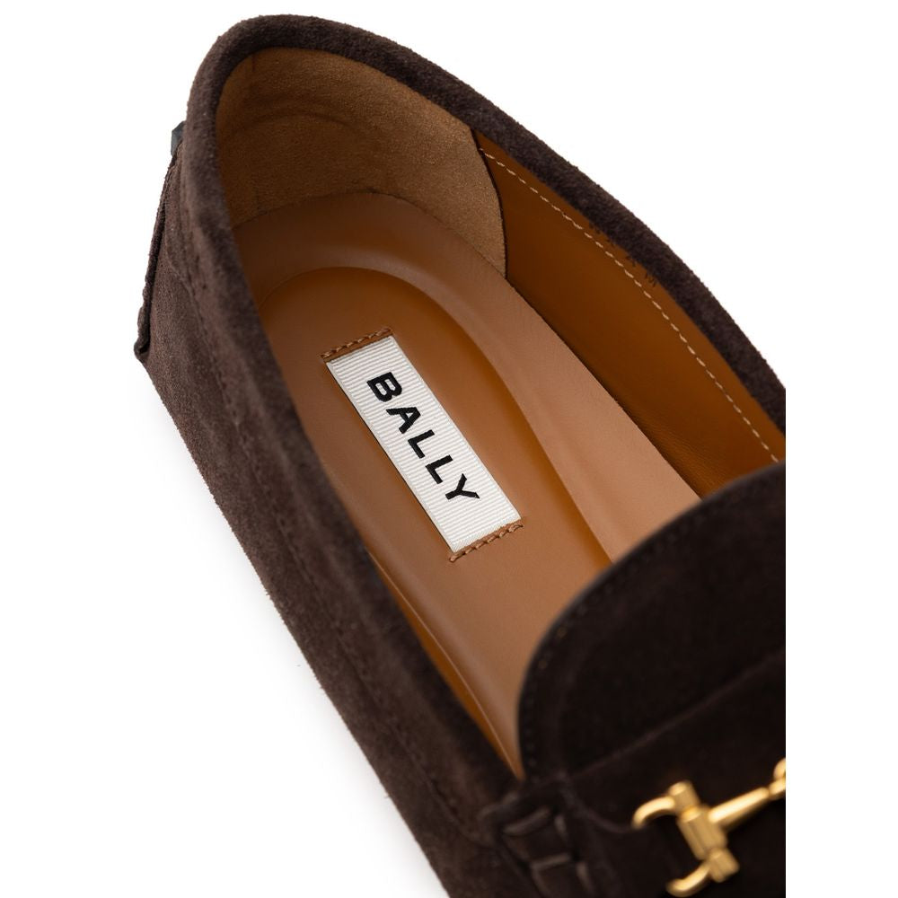 Bally Braunes Leder -Mokcassin