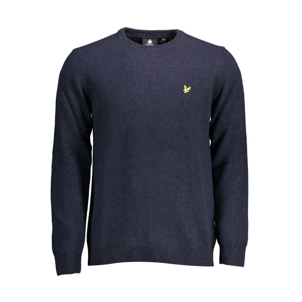 Lyle & Scott Blauer Wollpullover